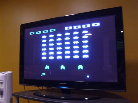 Atari 2600 on my 42 inch plasma tv | setup the atari 2600 so… | Flickr