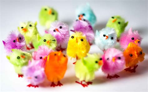 Colorful Easter Chicks Mac Wallpaper Download | AllMacWallpaper