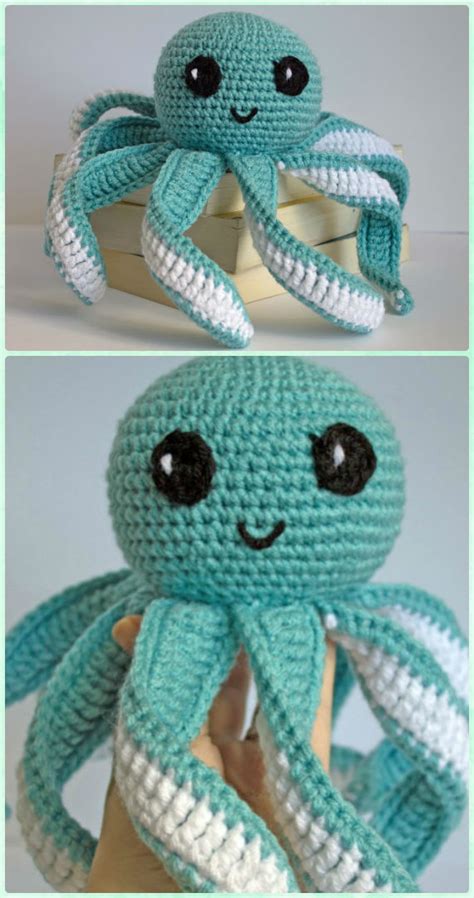 Amigurumi Crochet Sea Creature Animal Toy Free Patterns