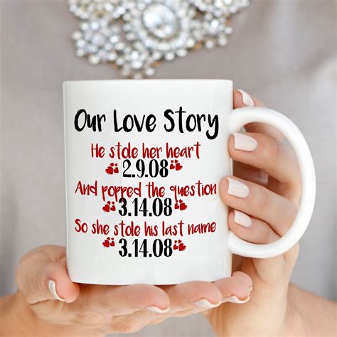 Personalized!! Anniversary Gifts for Couples, Romantic Our Love Story ...