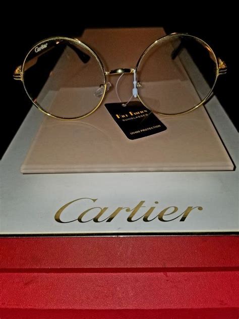 Cartier clear round specs very classy blk and gold accents for Sale in Cleveland, OH - OfferUp ...