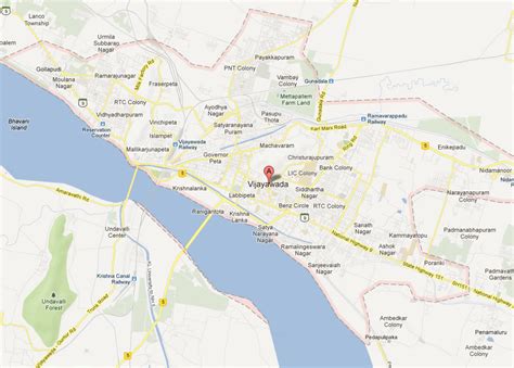 Vijayawada Map and Vijayawada Satellite Image