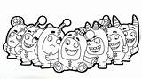 Oddbods Coloring Pages Colouring Oddbod Sheet Fuse Printable Red  sketch template