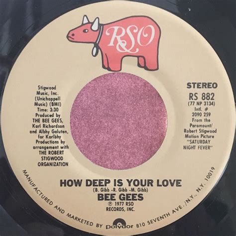 Bee Gees – How Deep Is Your Love (1977, Santa Maria Pressing, Vinyl) - Discogs