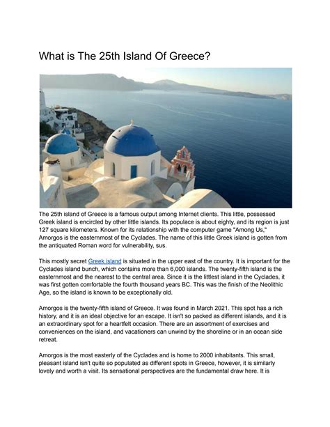 What is The 25th Island Of Greece? by Ridhi Sharma - Issuu