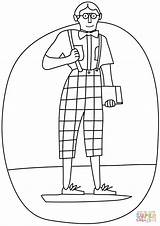 Nerd coloring Page  Free Printable Coloring Pages sketch template
