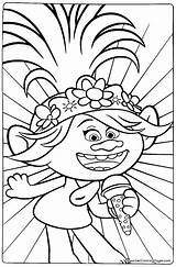 Coloring Pages For Trolls sketch template