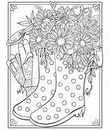Coloring Pages For Adults Spring  Page With sketch template