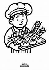 Coloriage Boulanger à Imprimer Gratuit  MonColoriagefr sketch template