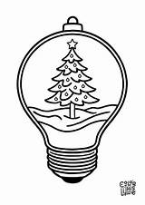 Decorated Christmas Light bulb coloring Page  Color This Life sketch template