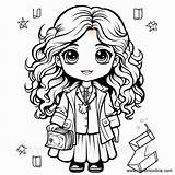 Harry Potter Coloring Pages Hermione At Getdrawings Free sketch template