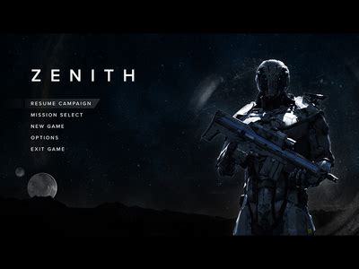 Zenith - Video Game Menu Screen by Jesse Snyder - Dribbble