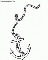 Anchor Coloring Page  Home sketch template