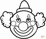 Clowns Face coloring Page  Free Printable Coloring Pages sketch template