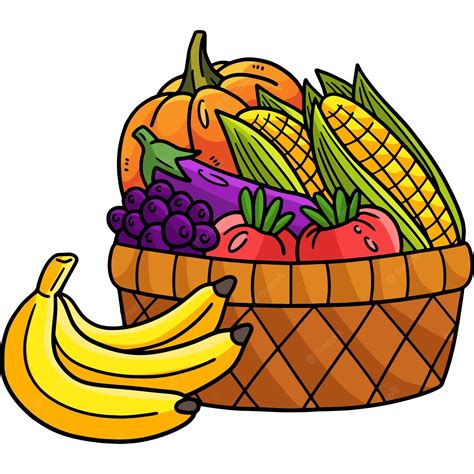 Basket Of Fruits Stock Illustration - Download Image Now - Fruit - Clip Art Library