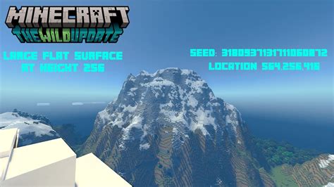 Amazing Flat Top Mountain seed for Minecraft Bedrock 1.19.51. Perfect ...