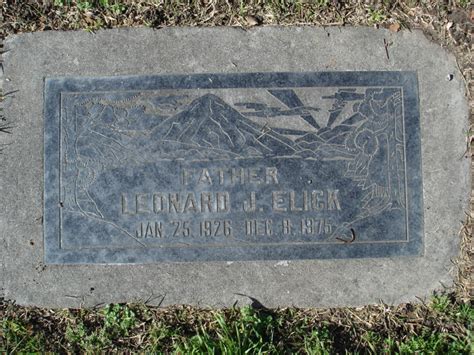 Leonard John Elick (1926-1975) - Find a Grave Memorial