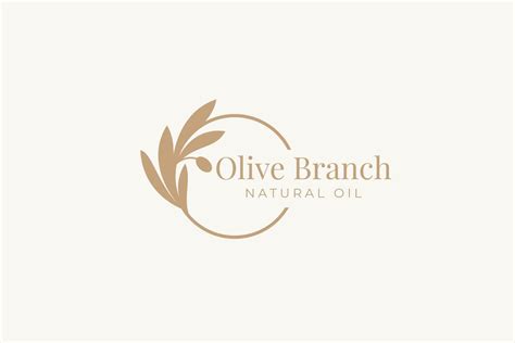 Olive branch logo and badge design vector template 5941756 Vector Art ...