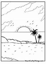 Sunset Coloring Pages 25 Free Printables sketch template