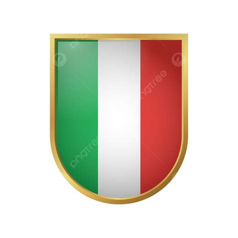 Italy Flag Clipart Transparent Background, Italy Flag Vector With Golden Frame, Italy, Flag ...