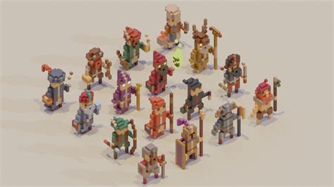 Mini Adventurers in Voxel Worlds | Polysthetic