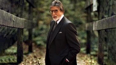 Amitabh Bachchan Looks Dapper in Black Suit, Actor Pens Lines from Father Harivansh Rai Bachchan ...