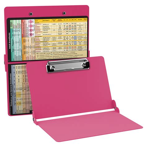 WhiteCoat Clipboard® - Pink Anesthesia Edition