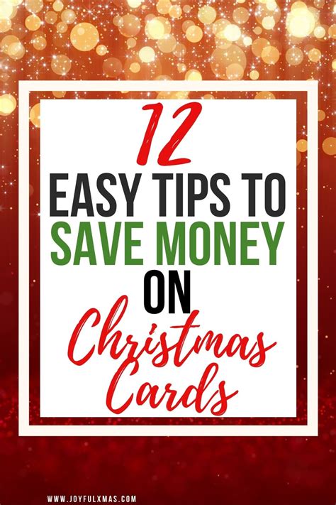 Easy Tips to Save Money on Christmas Cards - Joyful Xmas