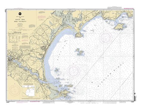 SACO BAY and VICINITY, Maine - 2004 Nautical Chart