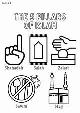 5 Pillars Of Islam Coloring Page – Eroppa sketch template