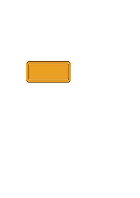 Plain Golden Ticket Clip Art at Clker.com - vector clip art online, royalty free & public domain