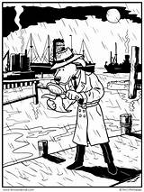 Detective Dog Coloring Page  Tims Printables sketch template