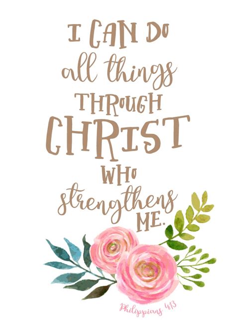 I can do all things through Christ – Philippians 4:13 | Christian bible verses, Bible verse ...