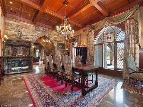 Amazing seven bedroom fairytale palace goes on the market, complete with stain-glass windows, a ...