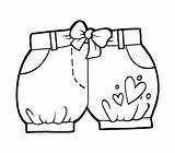 Libro Para Colorear Niños Pantalones Cortos  Vector sketch template