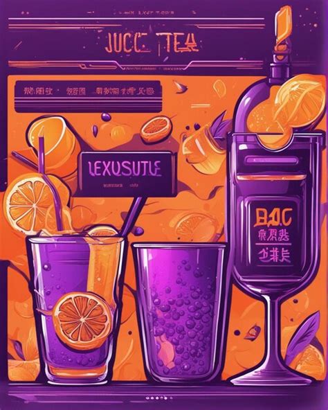 Premium AI Image | orange juice details lost in bubble tea background Tshirt design streetwear ...