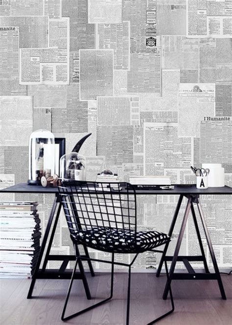 Wallpapered with newspapers Do It Yourself - Decor10 Blog | Newspaper ...