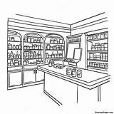 Pharmacy Coloring Page  Pagescom sketch template