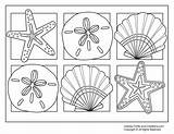 Beach shells coloring Pages Download And Print For Free sketch template