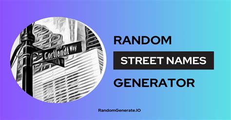 Random Street Name Generator 🚦