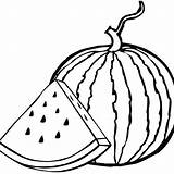Watermelon Coloring Pages sketch template