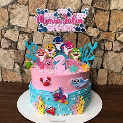 Shark Cake, Ganache, Baby Shark, Birthday Parties, Party, Edible Sand, Color Cake, Creative ...
