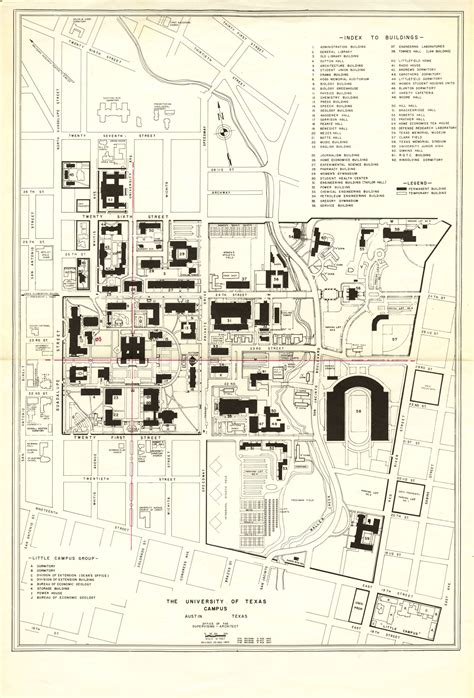 University Of Texas Campus Map - United States Map