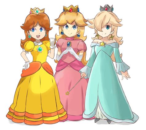 Super Mario Bros - Three Princesses by chocomiru02 on DeviantArt