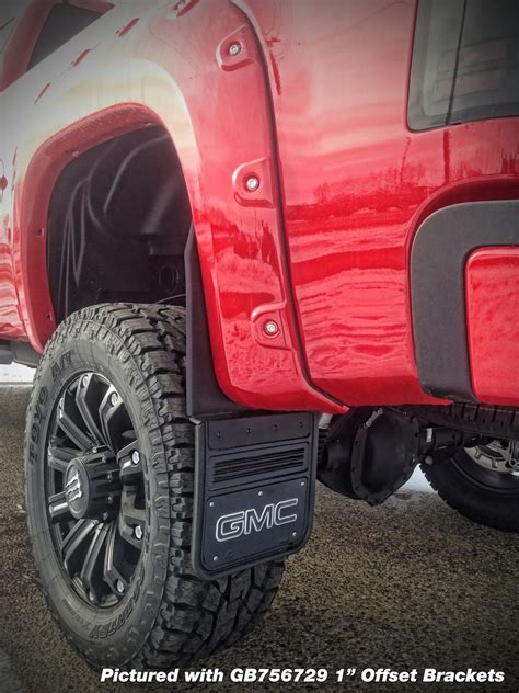 Truck Hardware - Truck Hardware Gatorback GMC Mud Flaps - Black/Wrap