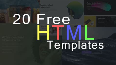 20 Free HTML Templates For Your Website - Best HTML Website Template | Free html templates ...