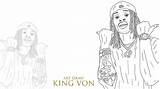 How To Draw King Von Step By 2025  YouTube sketch template