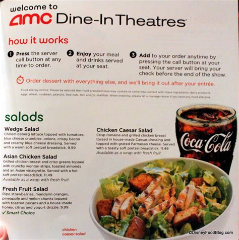 Review: AMC Dine-In Theater at Walt Disney World's Downtown Disney | the disney food blog