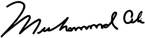 Image: Muhammad Ali signature