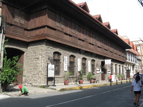 Vieux Bâtiments Dans La Ville Murée Intra-muros Et Vieille, Manille, Philippines Photo stock ...